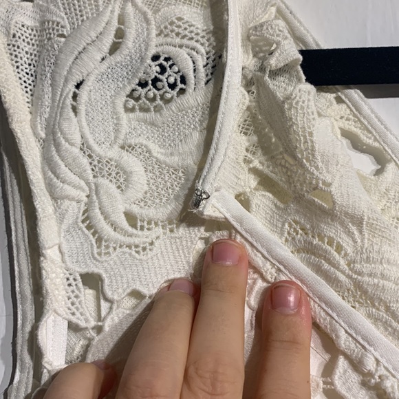 Jigsaw white lace dress with slip - Picture 6 of 17